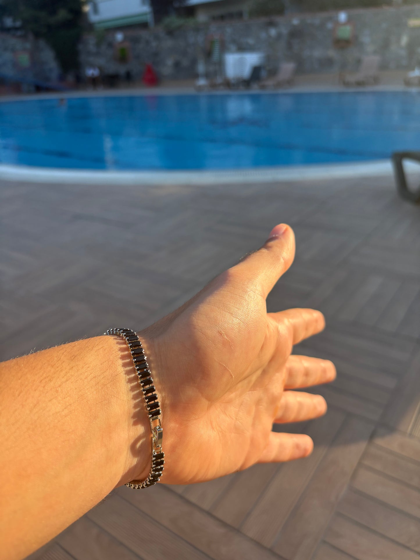 Mystic Black Tennis Bracelet