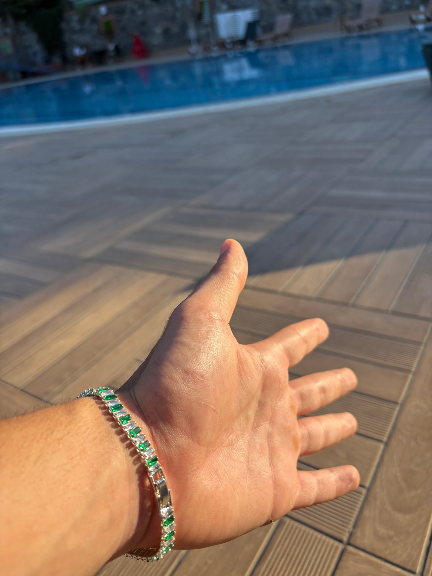Royal Green Tennis Bracelet