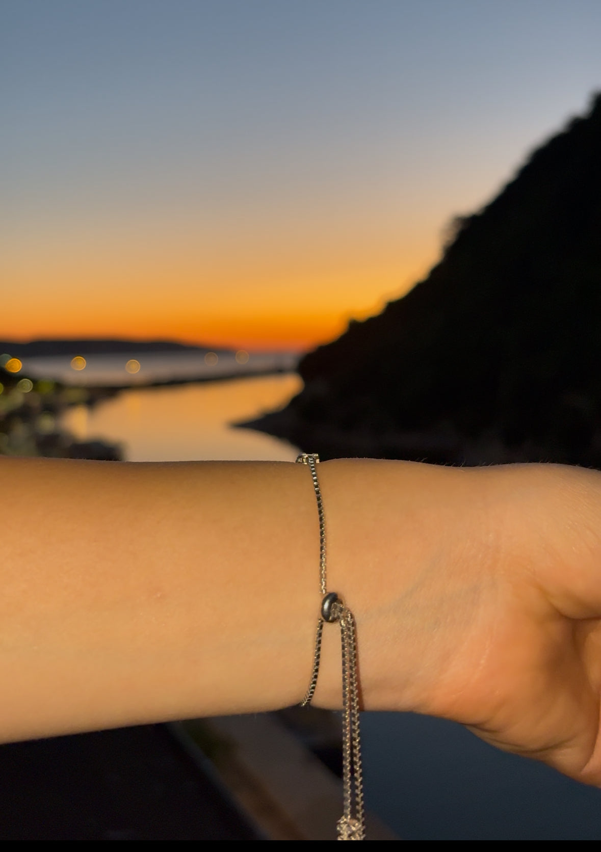 925 Silver Éclat Baguette Tennis Bracelet