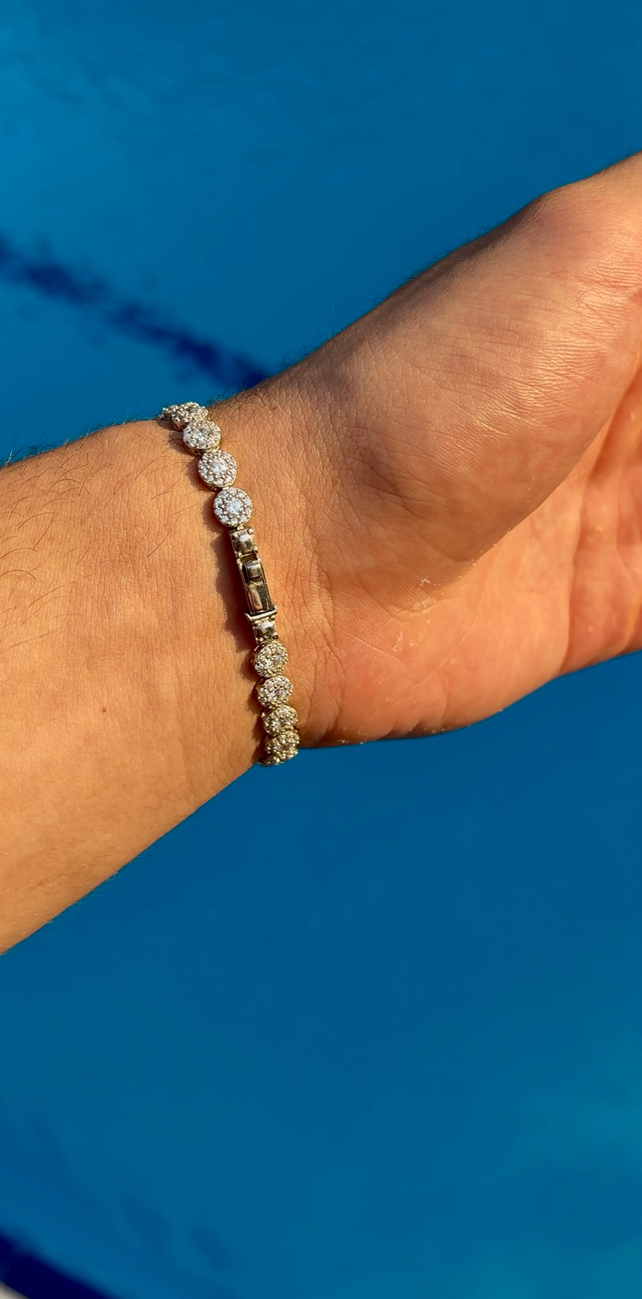 925 Silver Angel Lumière White Tennis Bracelet