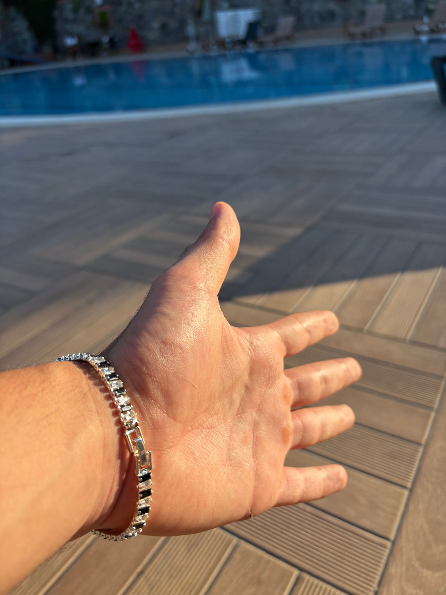 Eclipse Noir Black Tennis Bracelet