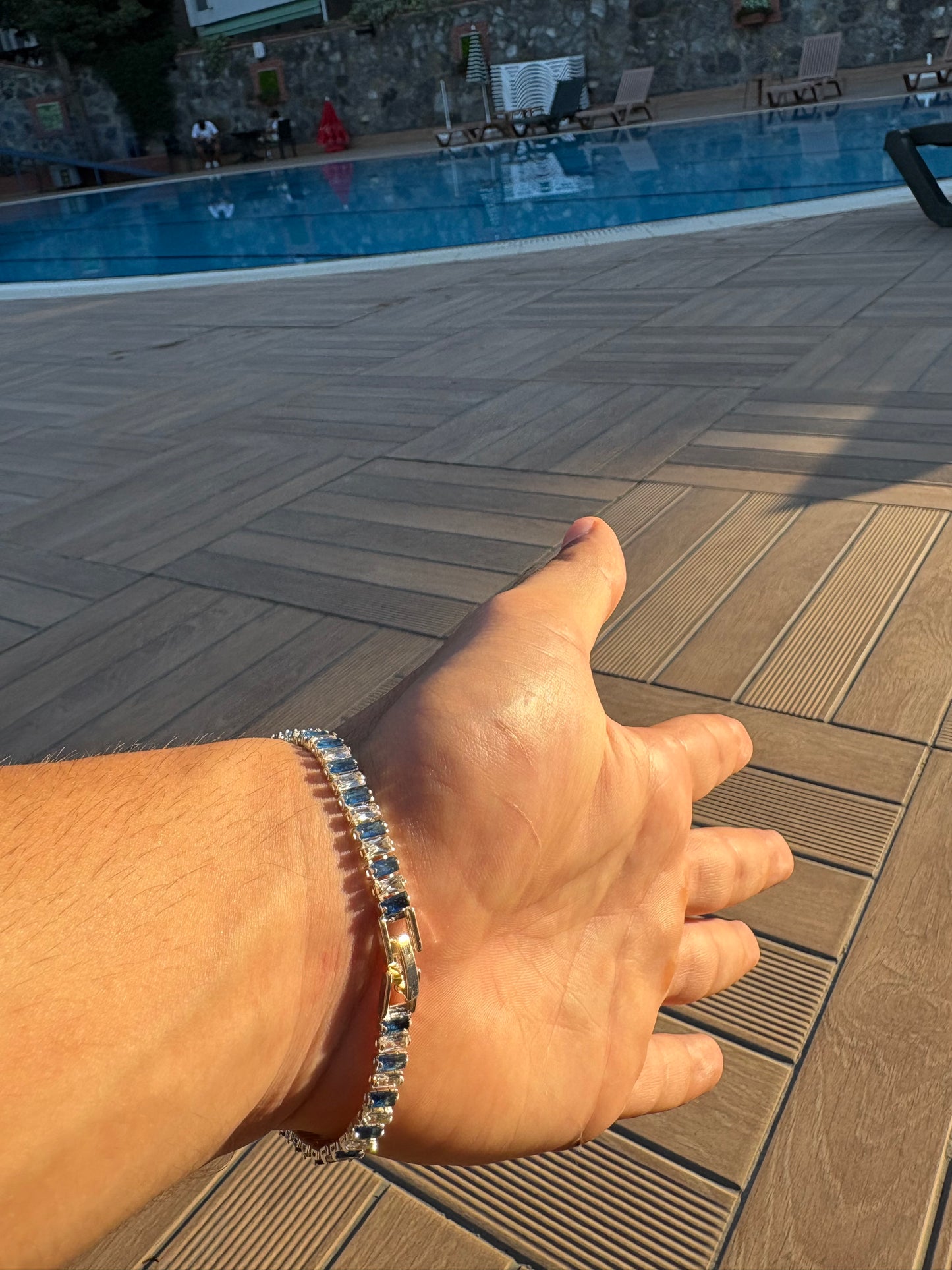Majestic Blue Tennis Bracelet