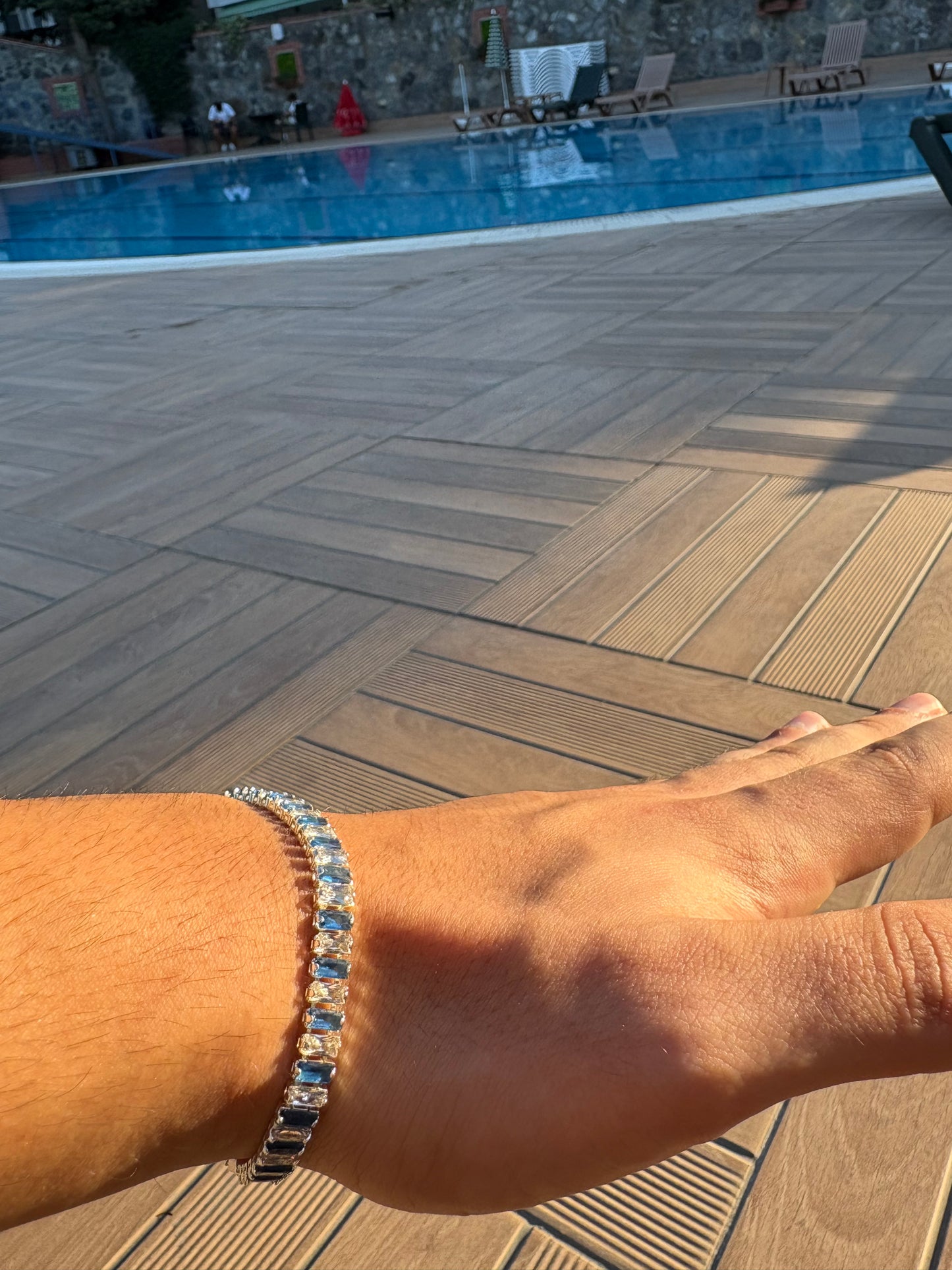 Majestic Blue Tennis Bracelet
