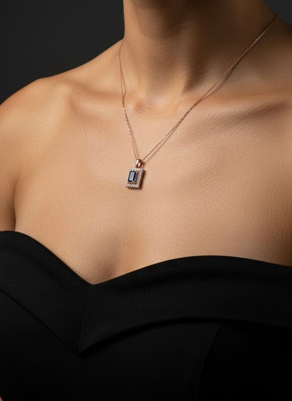 925 Silver Éclat Bleu Rosé