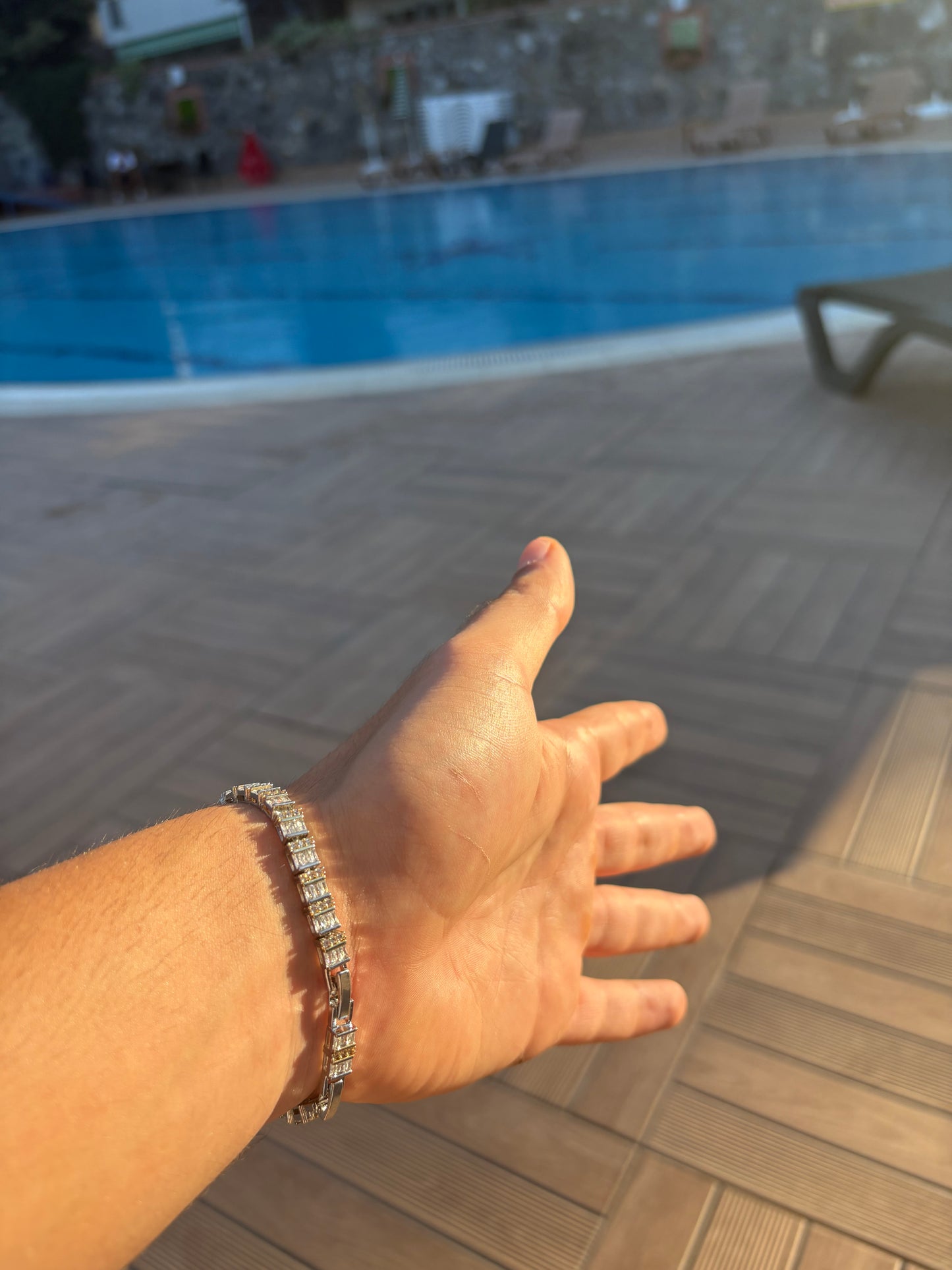 Golden Empress Tennis Bracelet