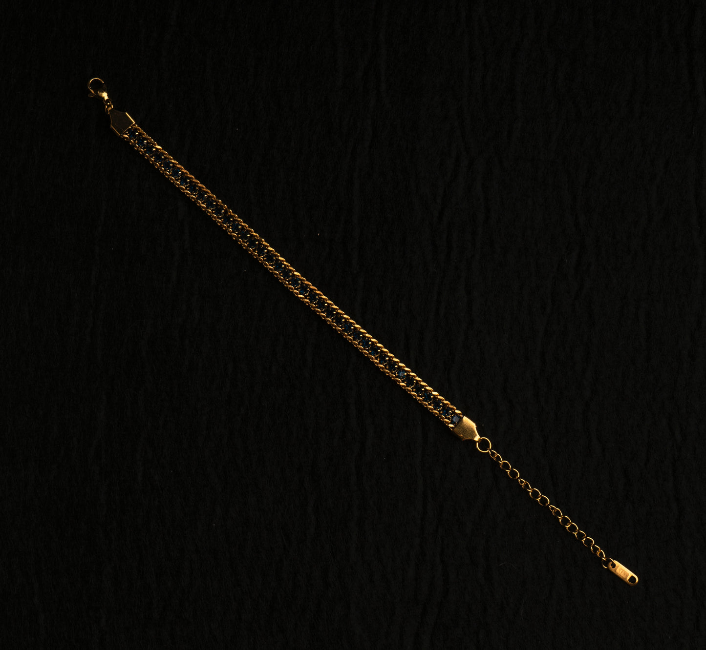 Forest Monarch 18K Plated Green Tennis Bracelet