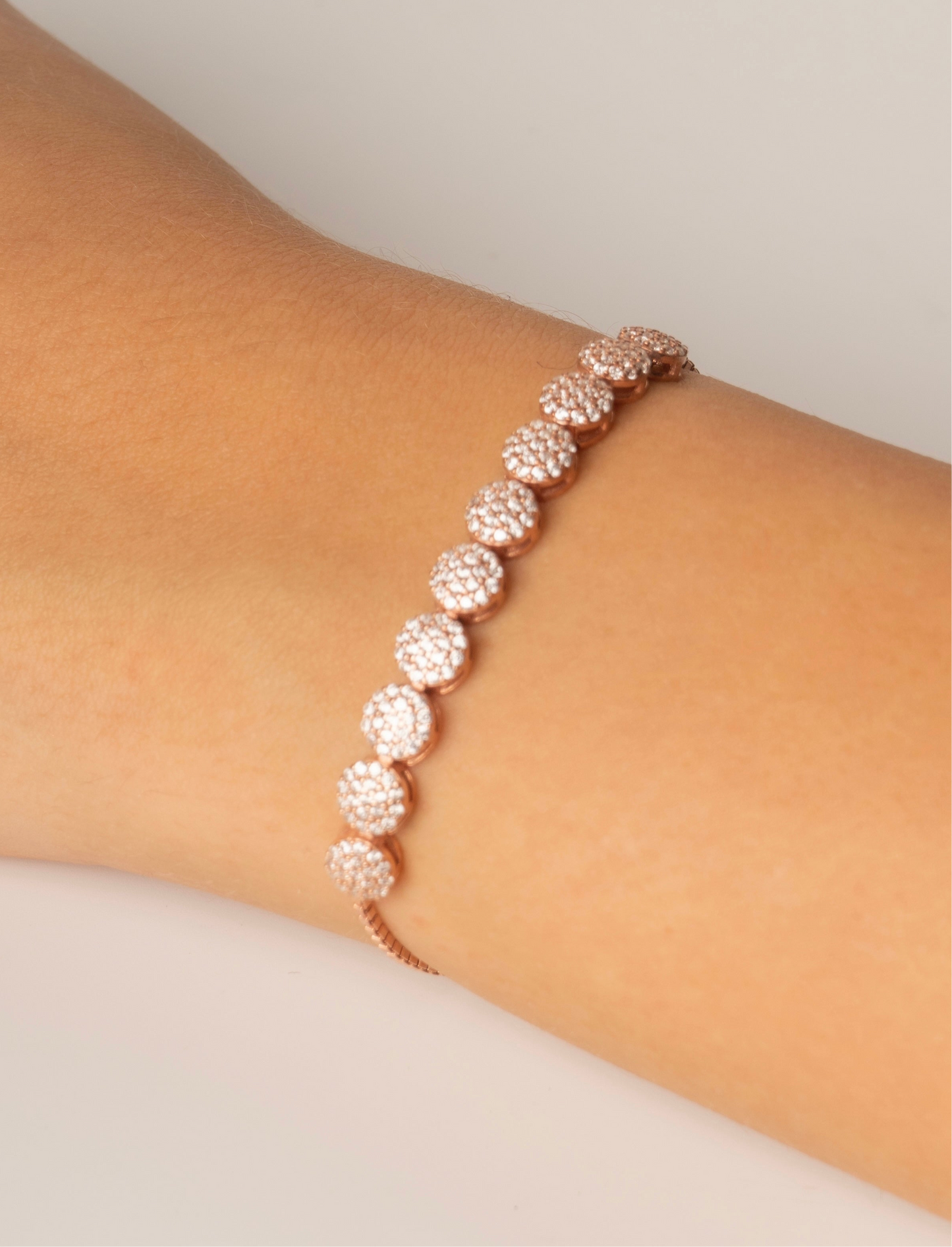 925 Silver Rosé Tennis Bracelet