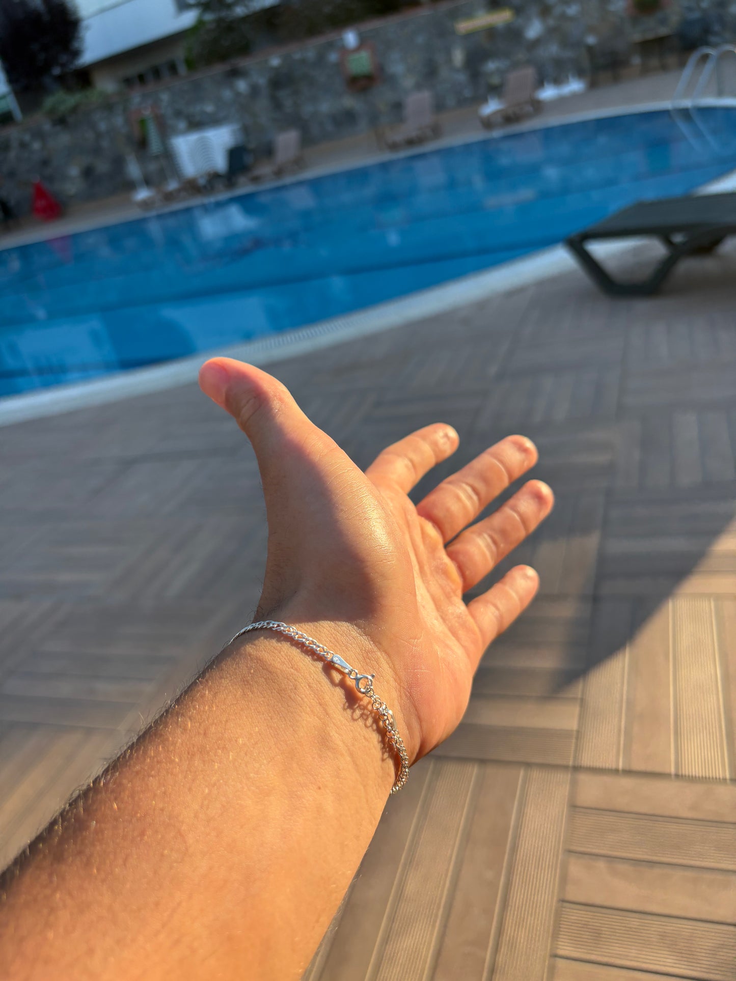 925 Silver Knight’s Chain Bracelet