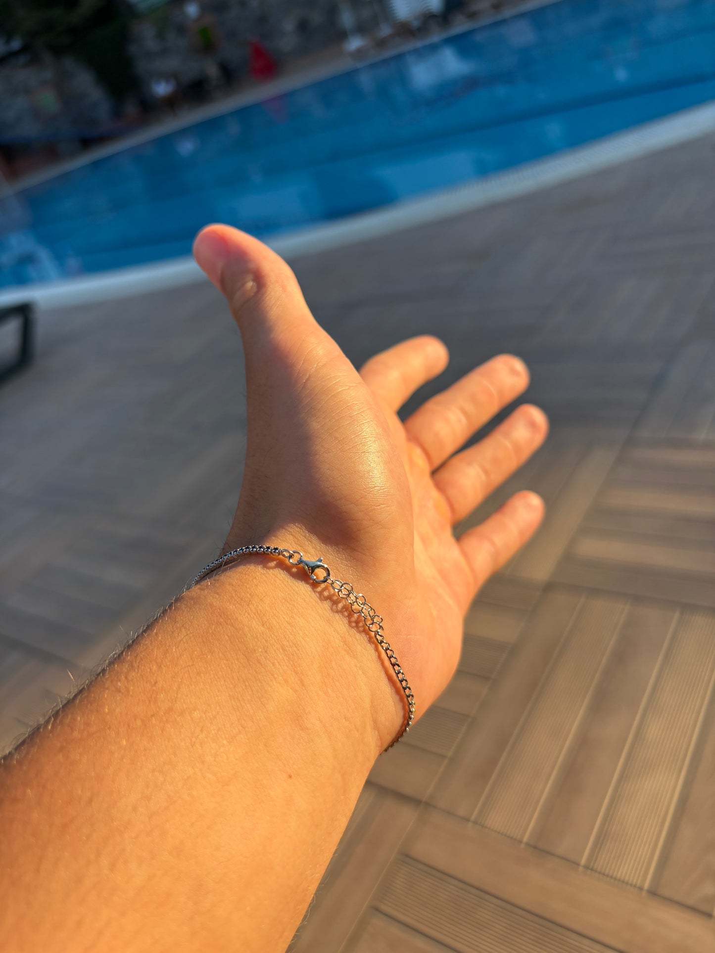 925 Silver Crowned Link Bracelet