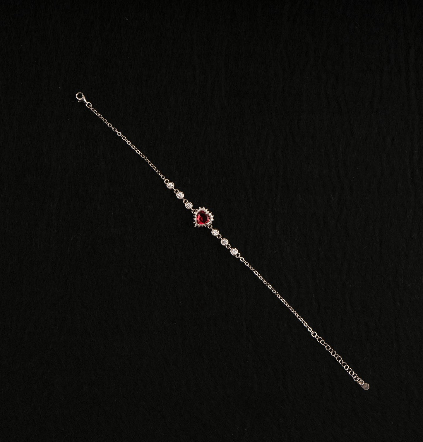 925 Silver Heart of Saphir Bracelet