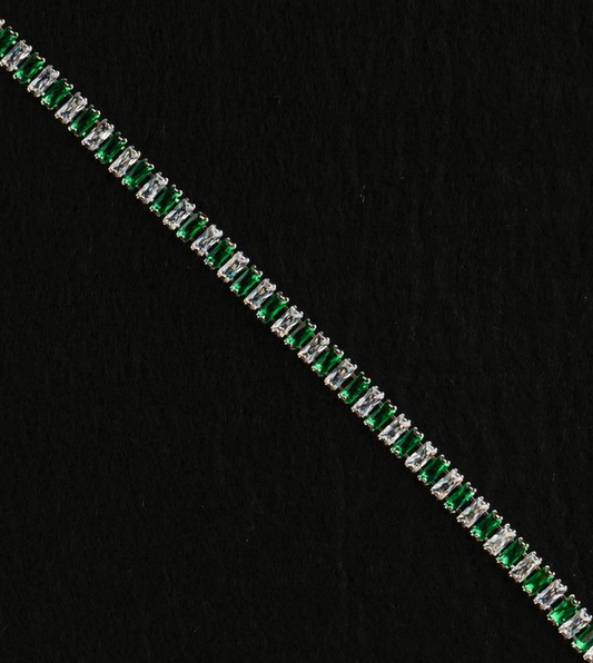 Royal Green Tennis Bracelet