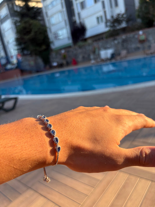 925 Silver Ocean Sérénade Tennis Bracelet