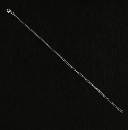 925 Silver Crowned Link Bracelet