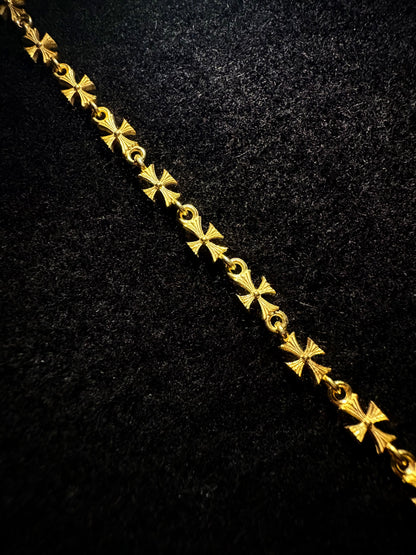 925 Silver Saint Cross Bracelet