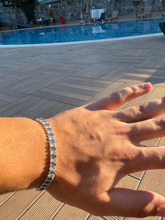 Majestic Blue Tennis Bracelet