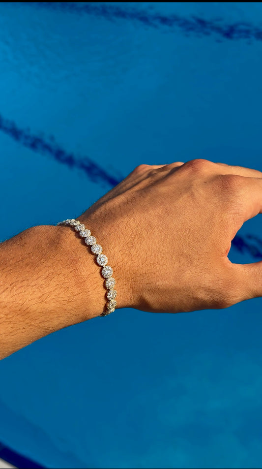 925 Silver Angel Lumière White Tennis Bracelet