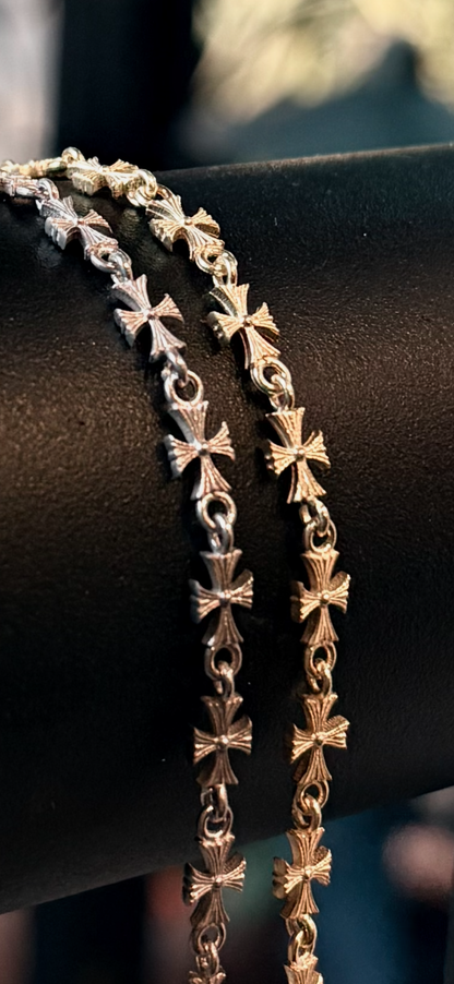 925 Silver Saint Cross Bracelet