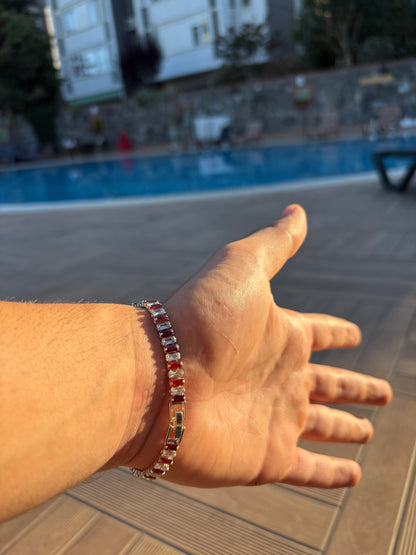Imperial Red Tennis Bracelet
