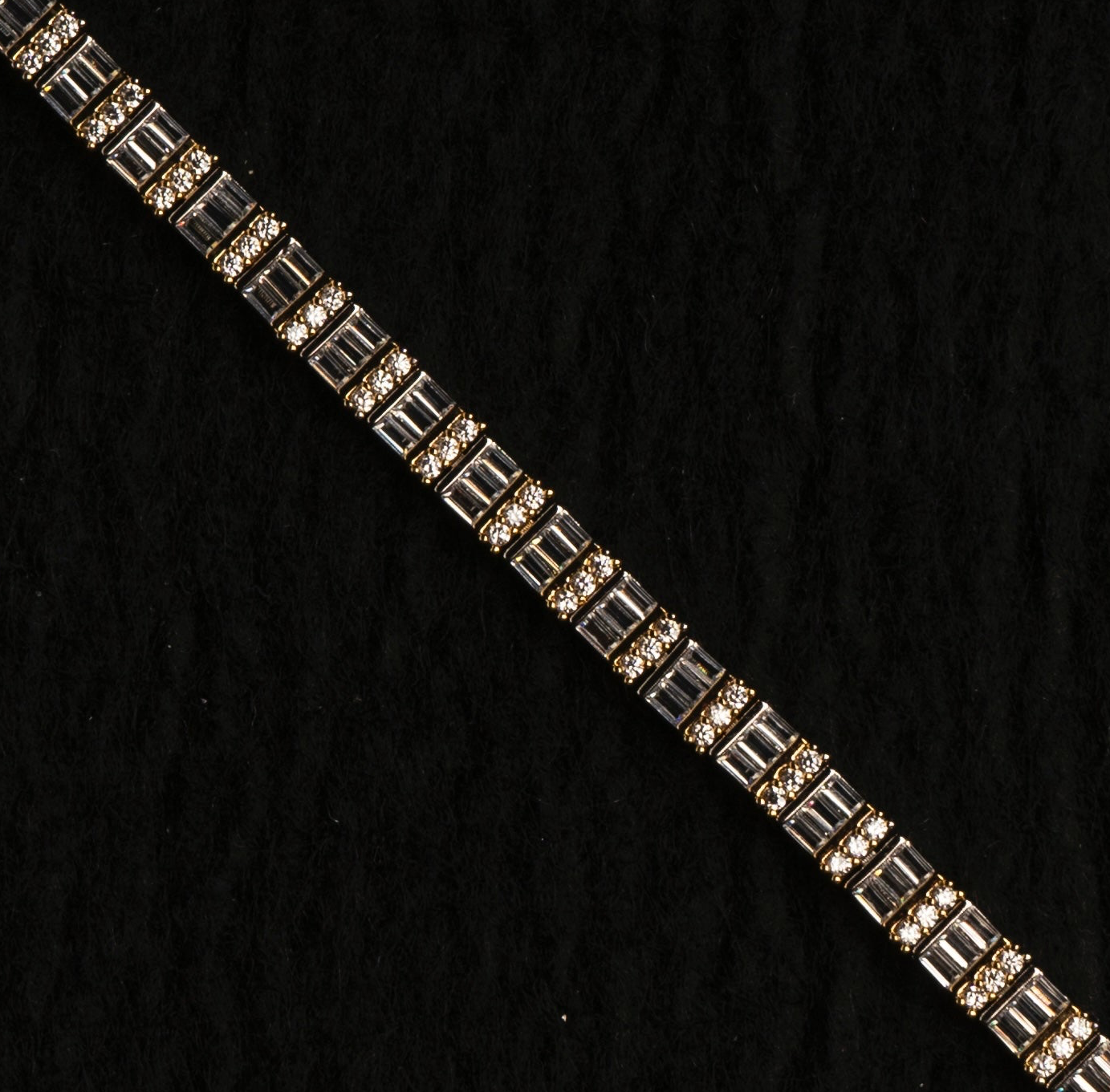 Golden Empress Tennis Bracelet