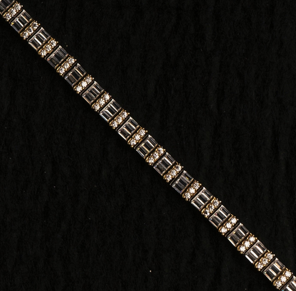 Golden Empress Tennis Bracelet