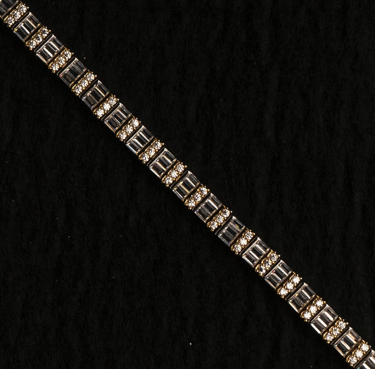 Golden Empress Tennis Bracelet