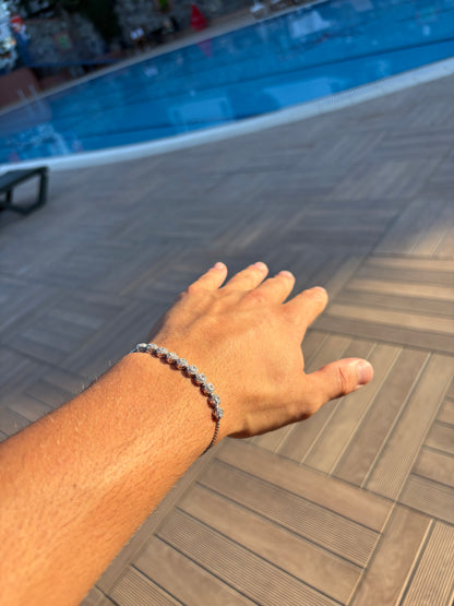 925 Silver Étoile Blanche Tennis Bracelet