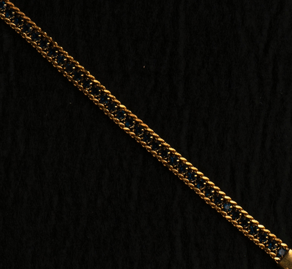 Royal Sapphire 18K Plated Dark Blue Tennis Bracelet