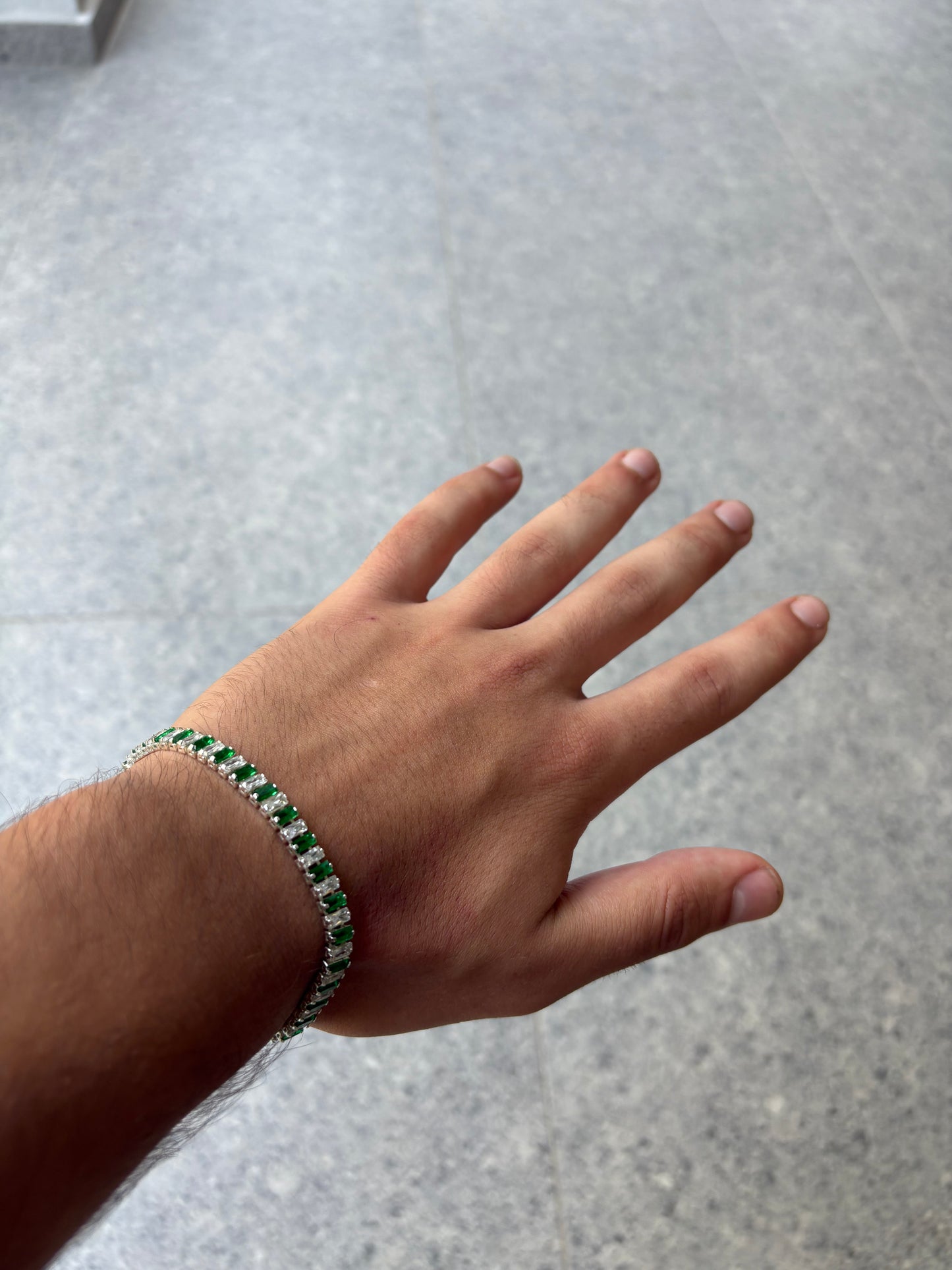 Royal Green Tennis Bracelet