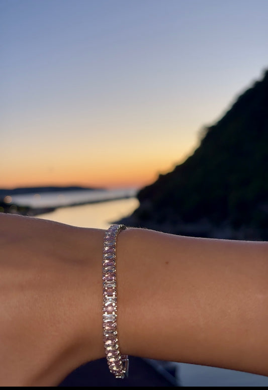 Duchess Pink Tennis Bracelet