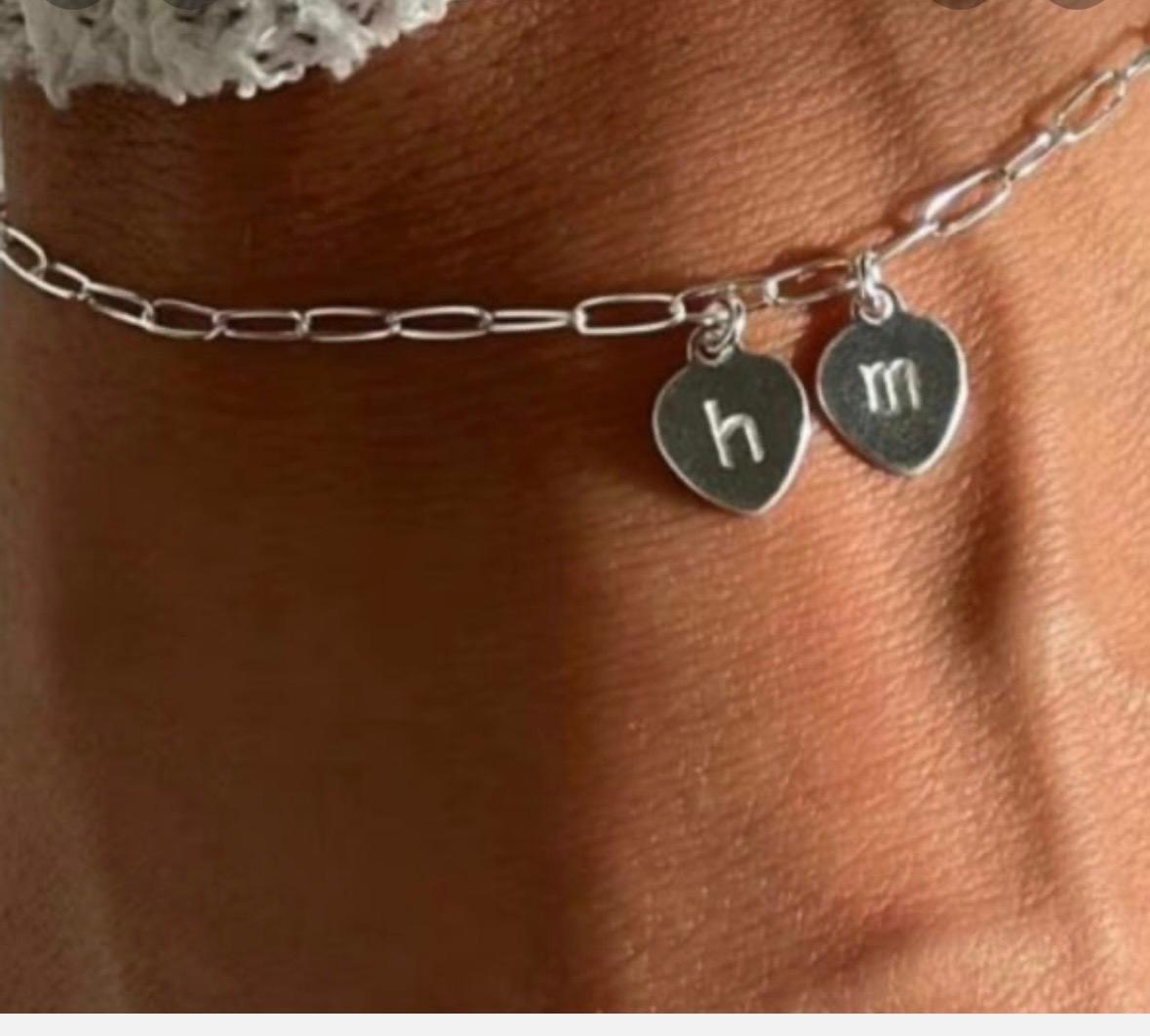 925 Silver L’Âmour Initialé Duo Bracelet