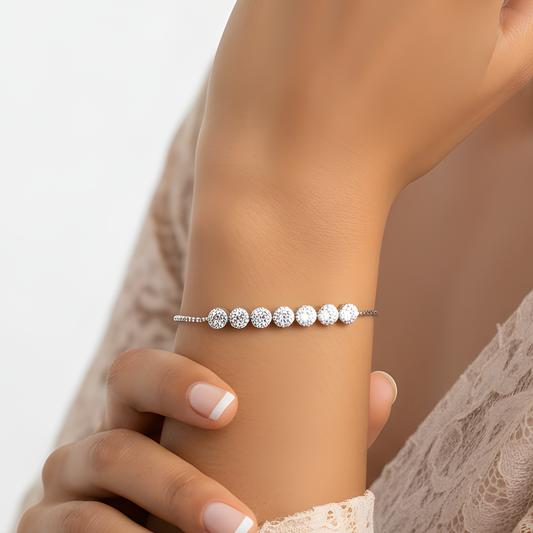 925 Silver Étoile Blanche Tennis Bracelet