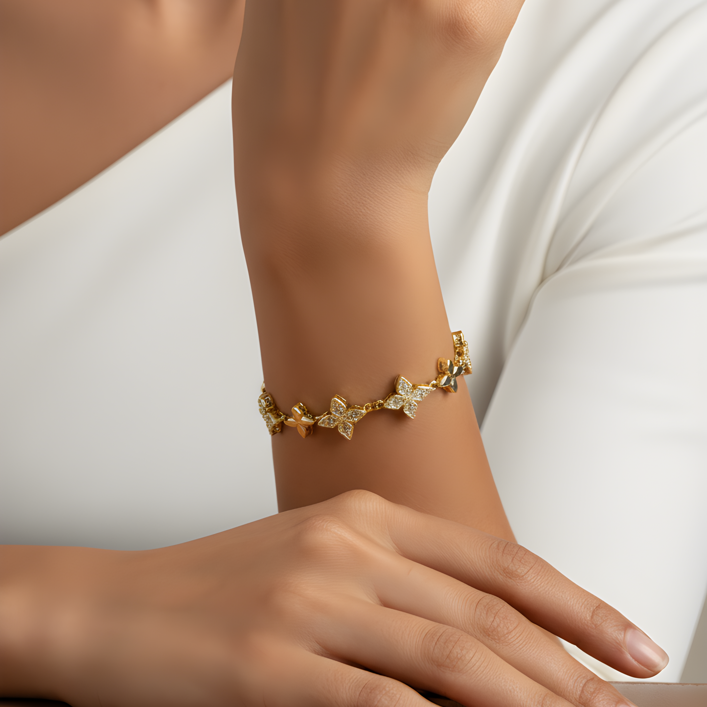 Golden Trèfle Bracelet