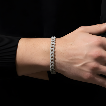 925 Silver Royal Gourmet Chain Bracelet