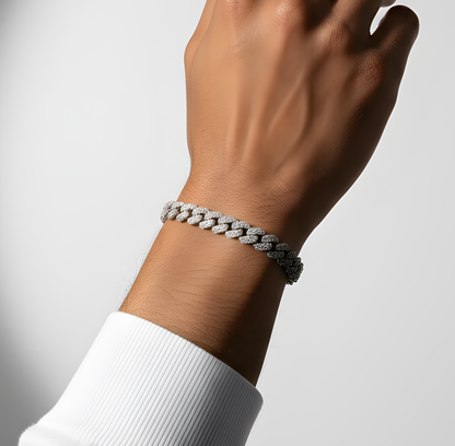 925 Silver Royal Gourmet Chain Bracelet